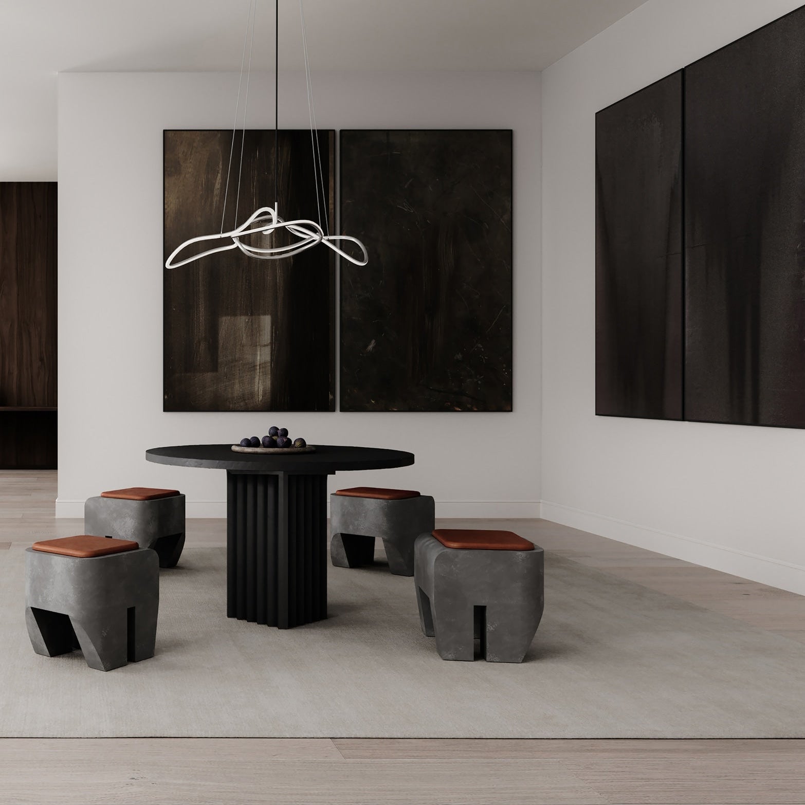 Arc Dining Table - Coffee