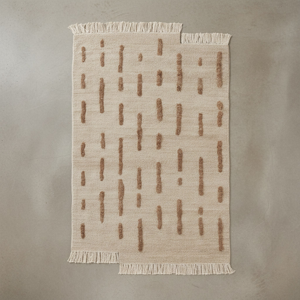 Laine Knotted Rug – Overhead Flat Lay