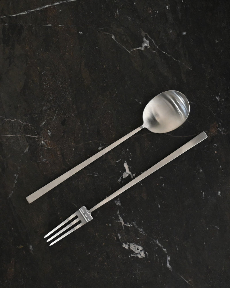 Kogei Salad Servers - Brushed Steel*