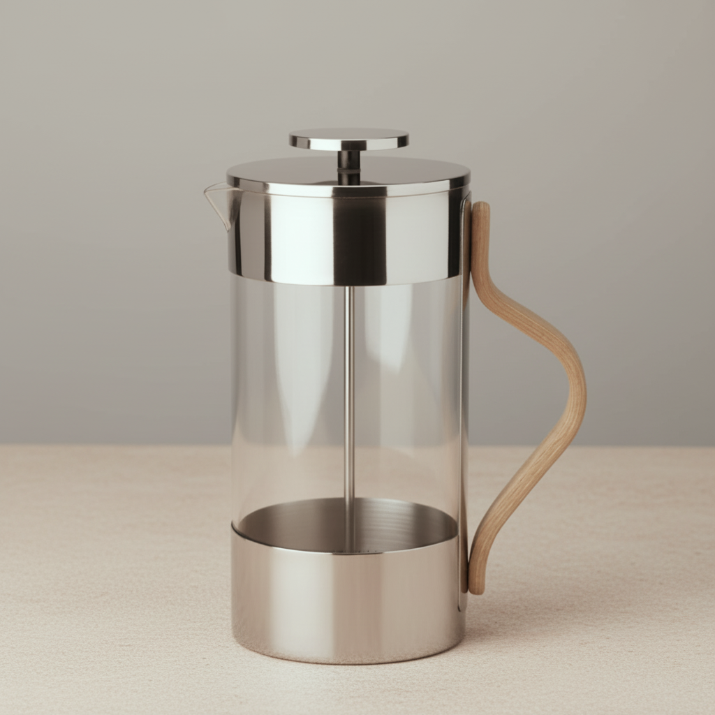 Emma French Press in Steel 1l.