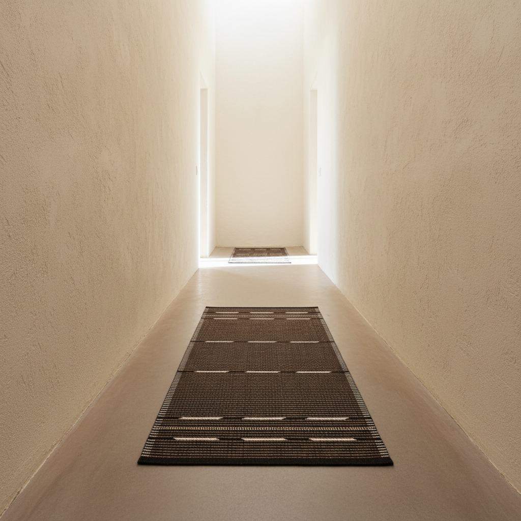 Minimalist hallway with VK-10 runner