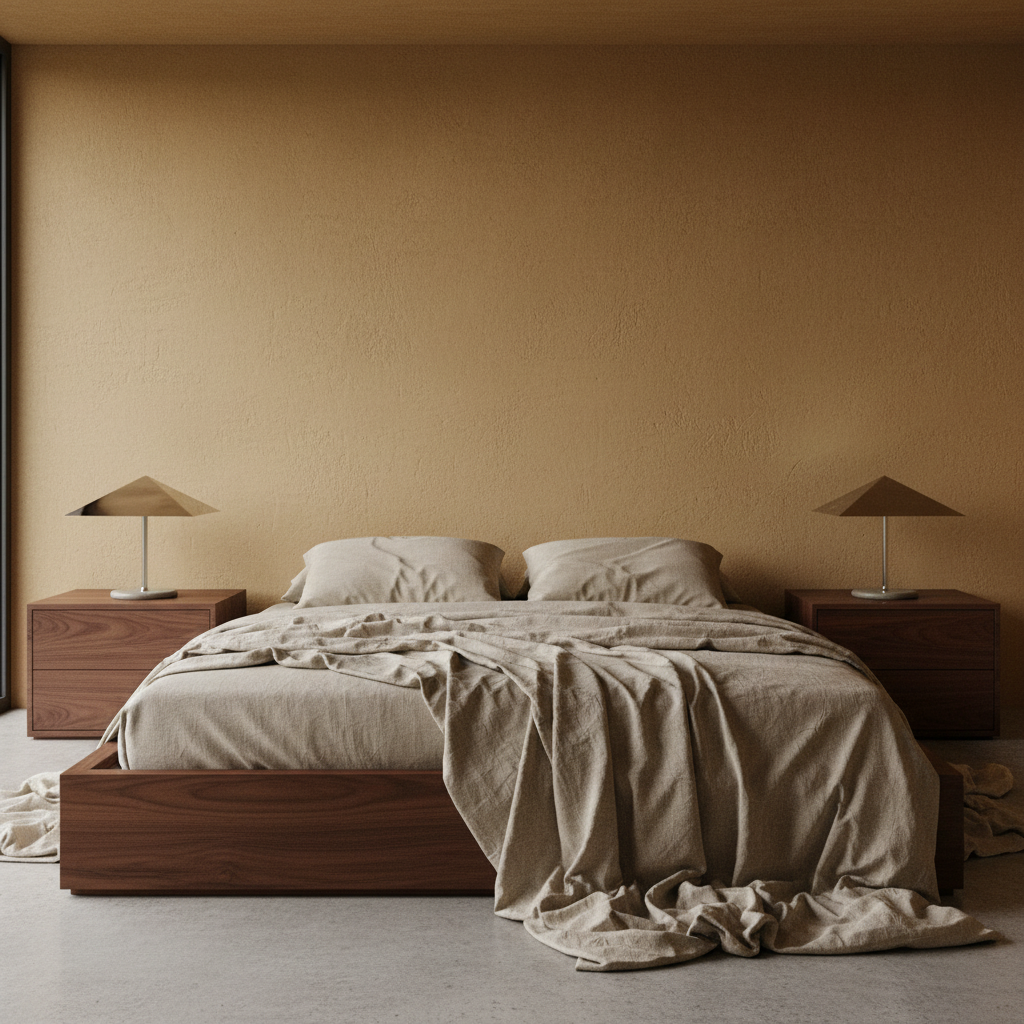 Modern bedroom with Loft Table Lights