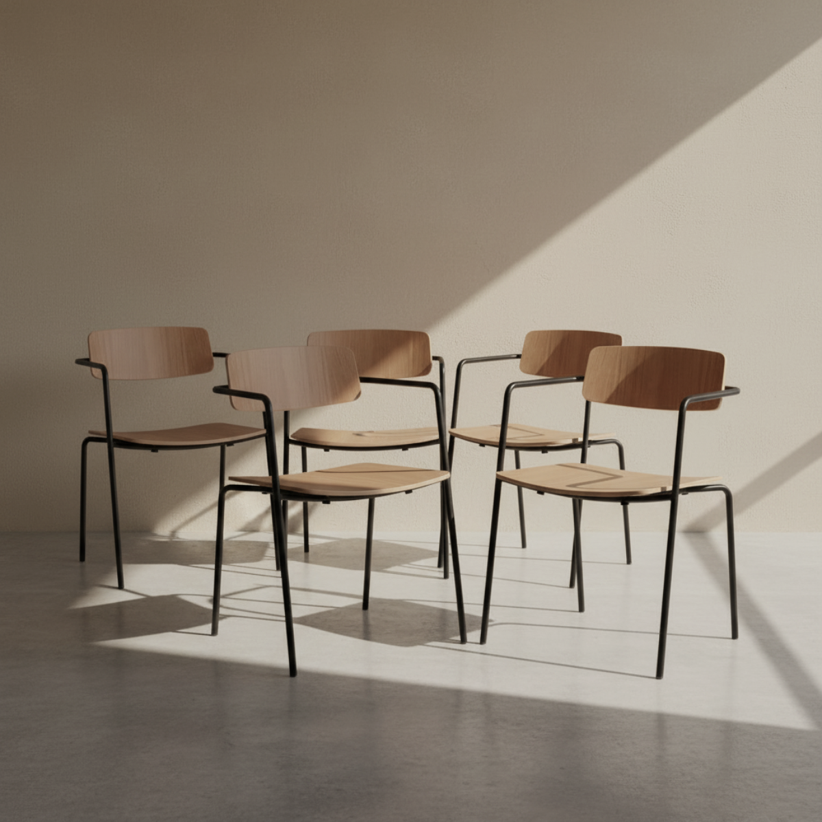 FLOAT chair - natural oak