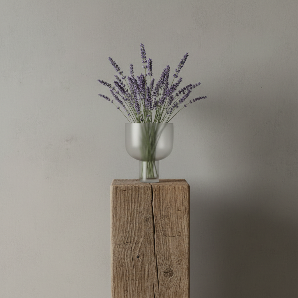 NEBL Frosted Large — Barn Beam Podium with Lavender