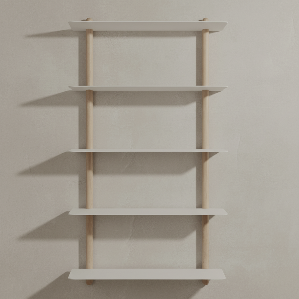 NIVO Shelf Large E - light oak/white