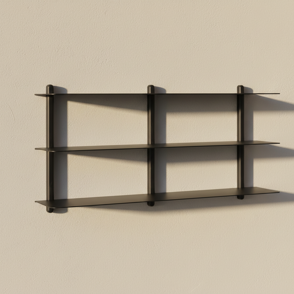 Nivo Shelf 3/4 View on Light Beige Wall