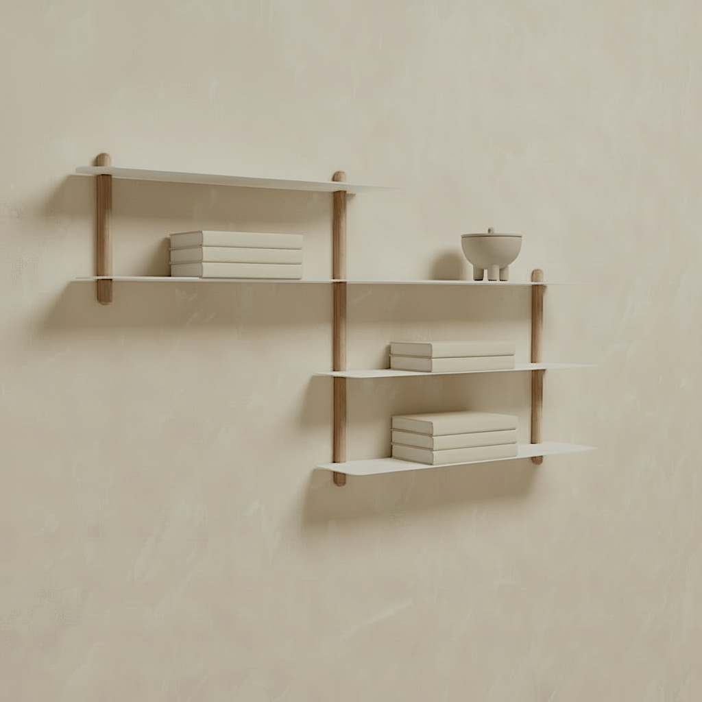 NIVO Shelf Small B - light oak/white