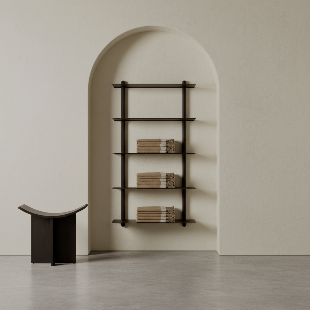 Savu Towel, Brown with Beige Edge - Hand Woven