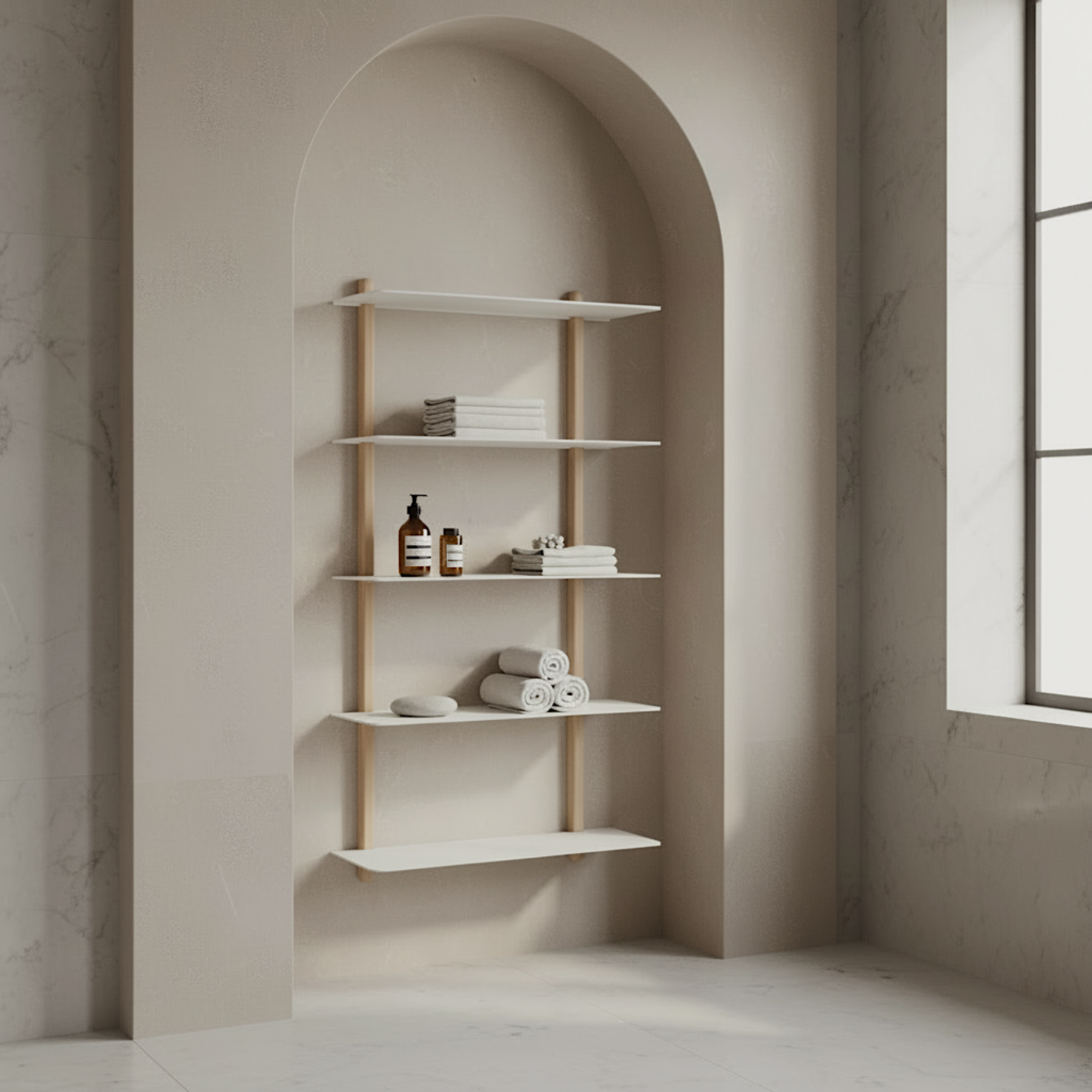NIVO Shelf Large E - light oak/white