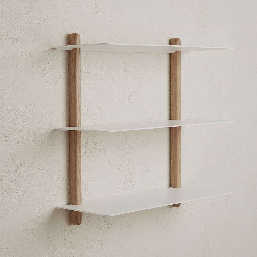 NIVO Shelf Large A - light oak/white