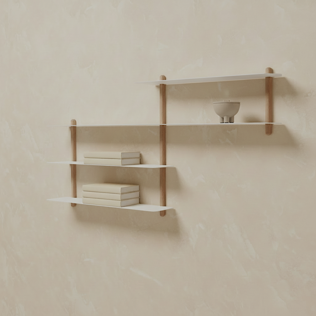 NIVO Shelf Small B - light oak/white