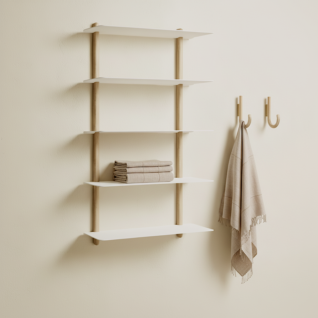 NIVO Shelf Small E - light oak/white