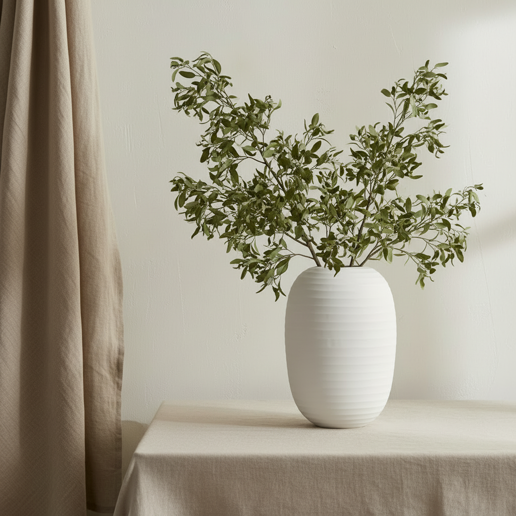 Organic Vase 07 with Sage Branches