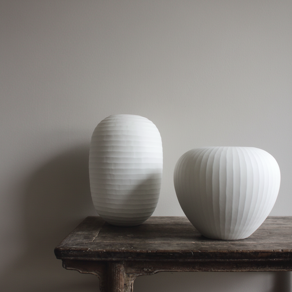 Organic Vases Pair