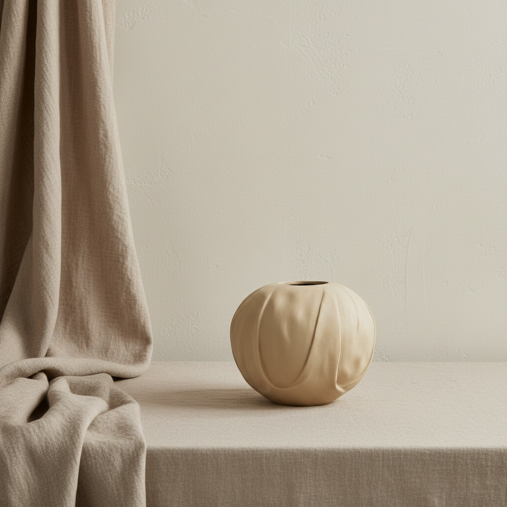 Orimono Vase – Linen Drape Lifestyle