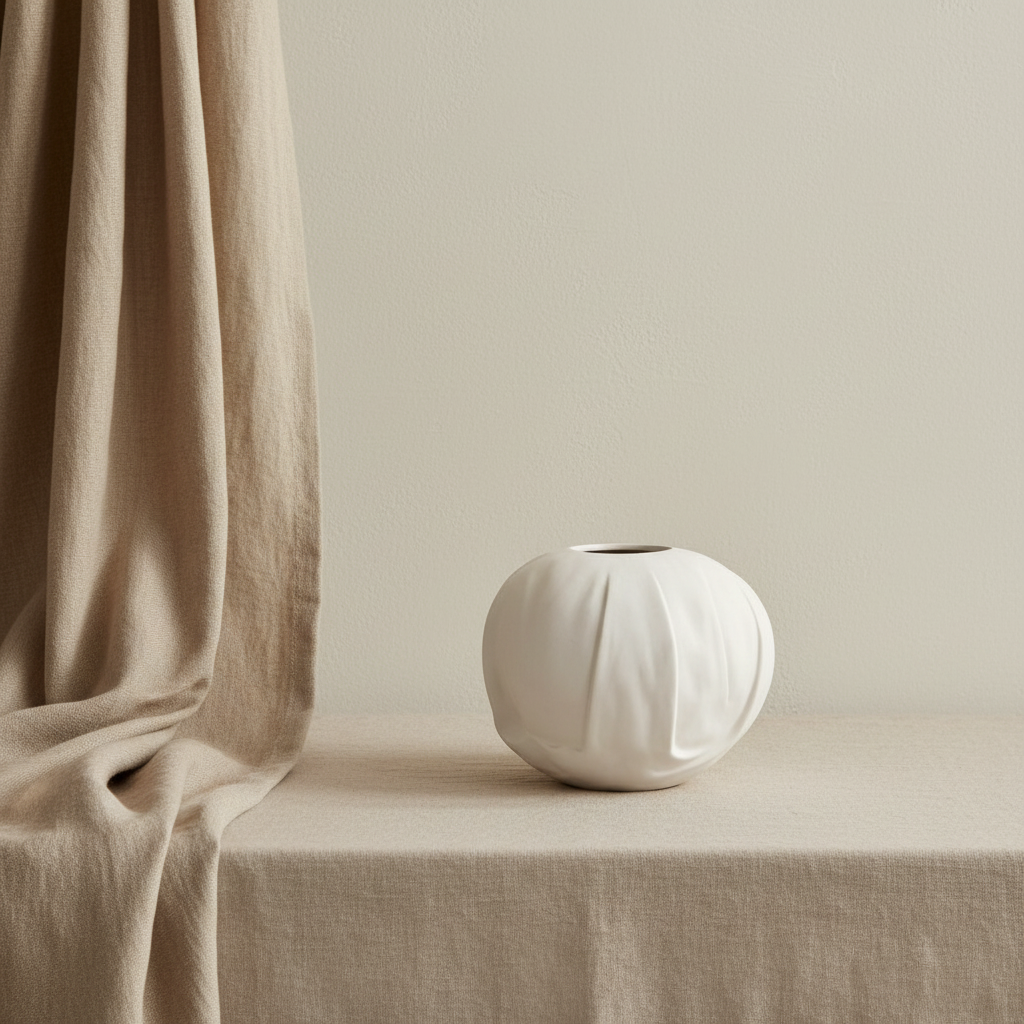 Orimono Vase Medio — Belgian Linen Editorial