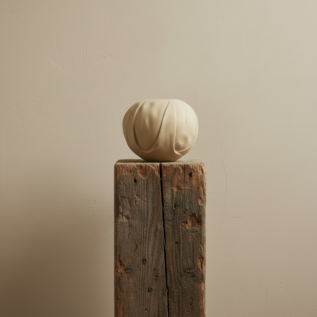Orimono Vase – Sand-Beige Limewash