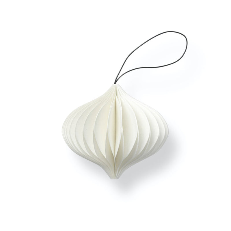 SUSTAIN folded ornament, onion white (box of 6)