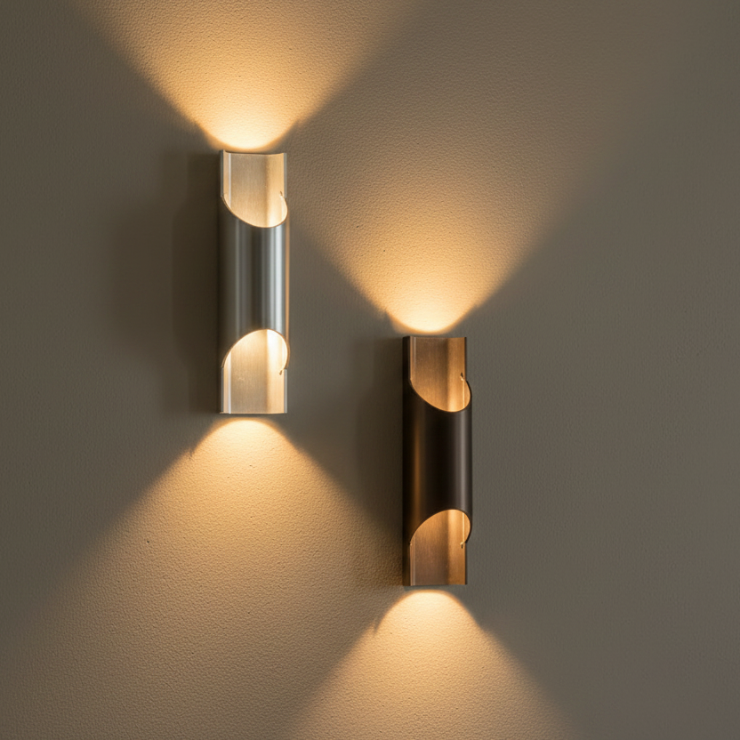 Pan Wall 95 — Aluminum & Bronze Staggered
