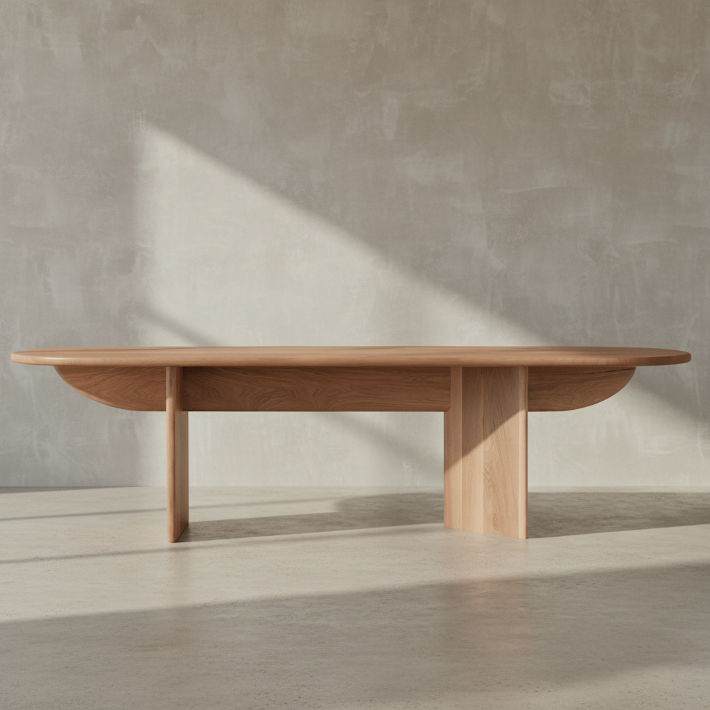 Pillabout Dining Table 02 - Natural Oak