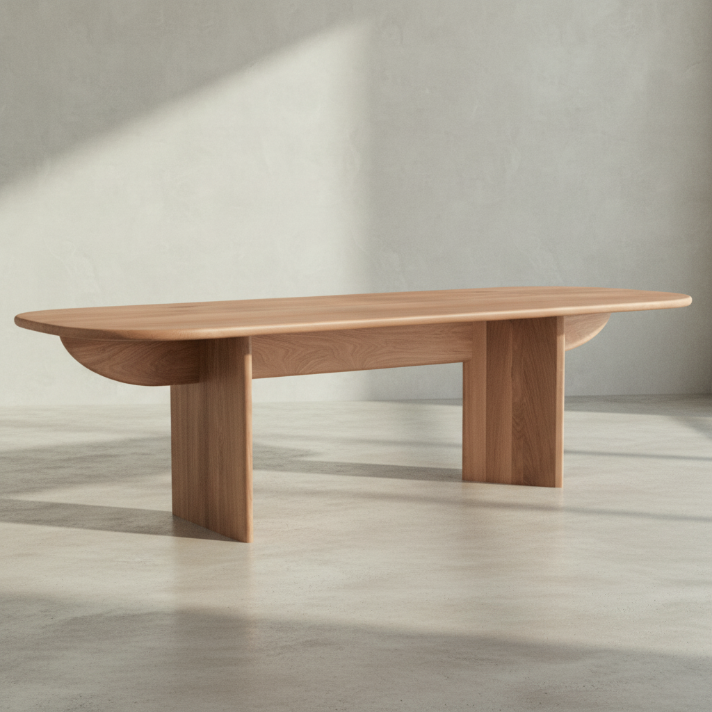 Pillabout Dining Table 02 - Natural Oak