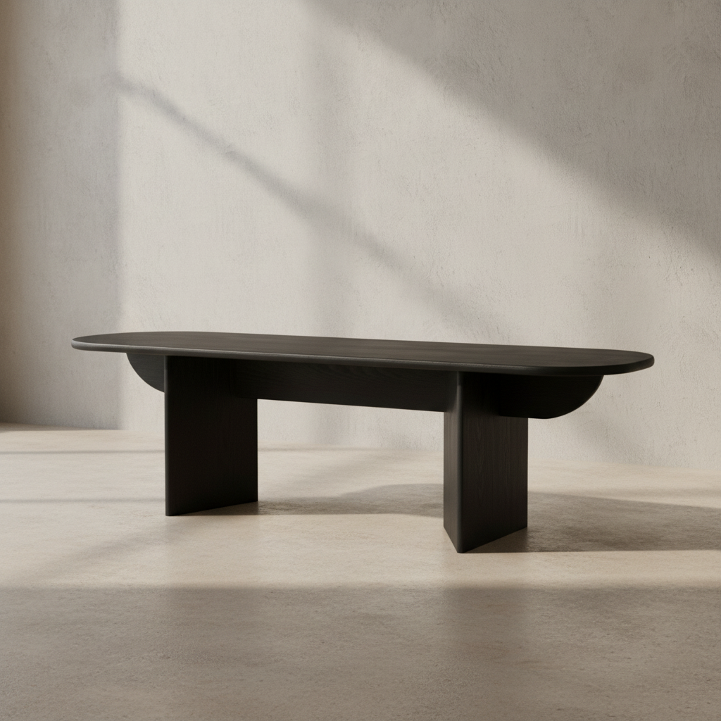 Pillar Dining Table 3/4 Angle View