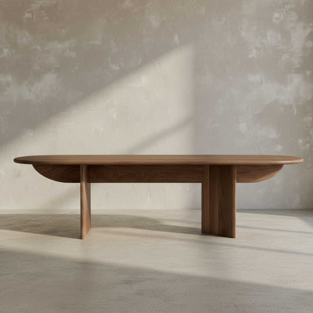 Pillar Dining Table in Nordic Setting