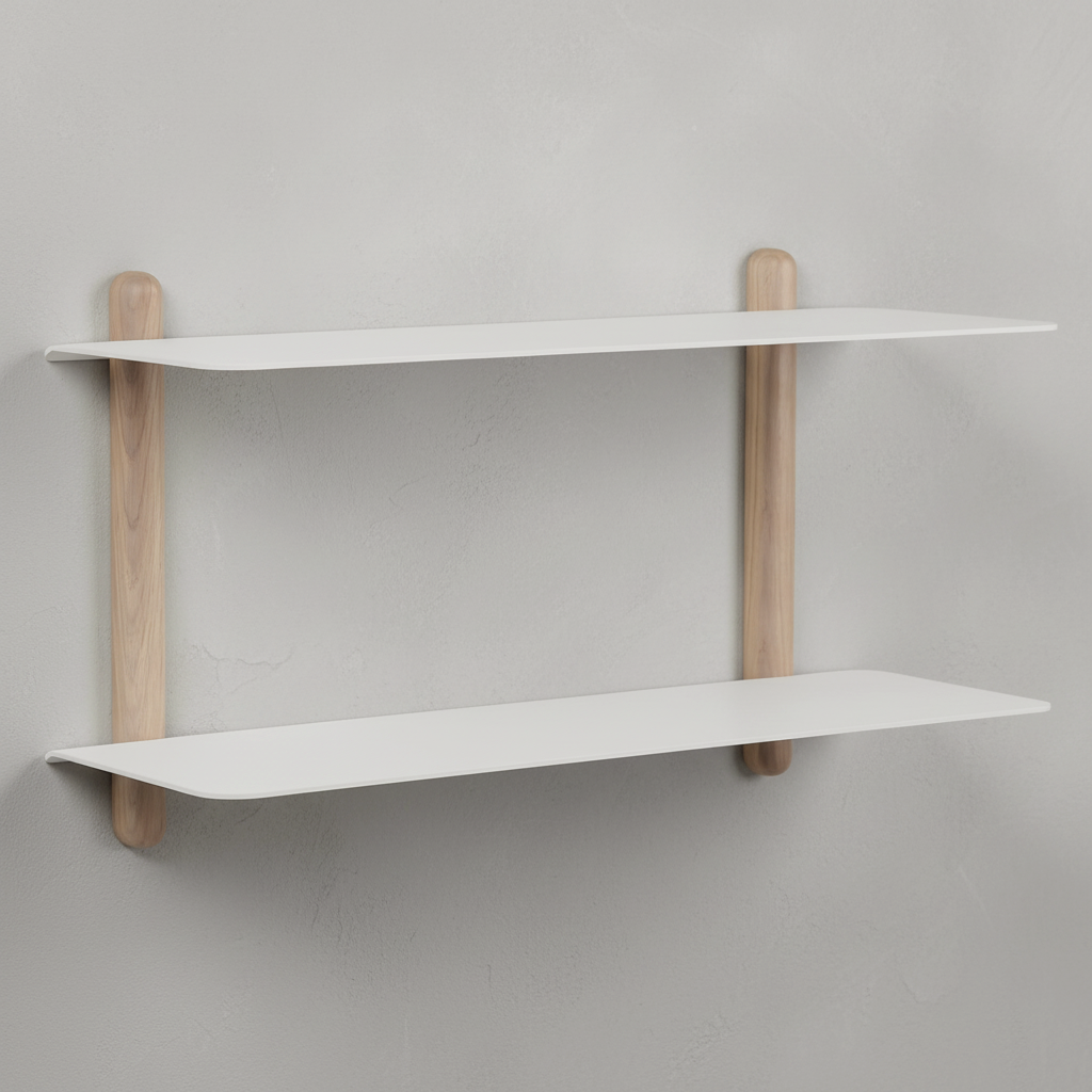 NIVO Shelf Large F - light oak / white
