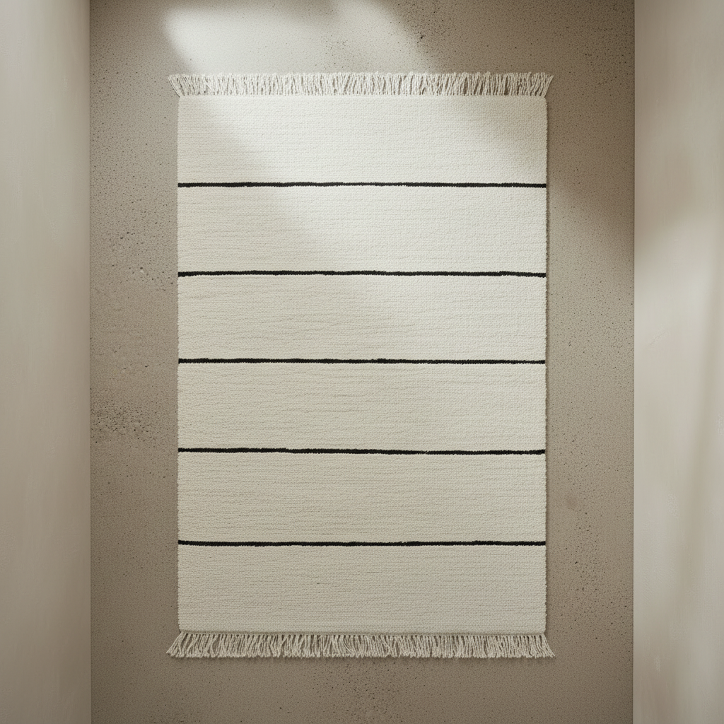 Polku Knotted Rug – Overhead View