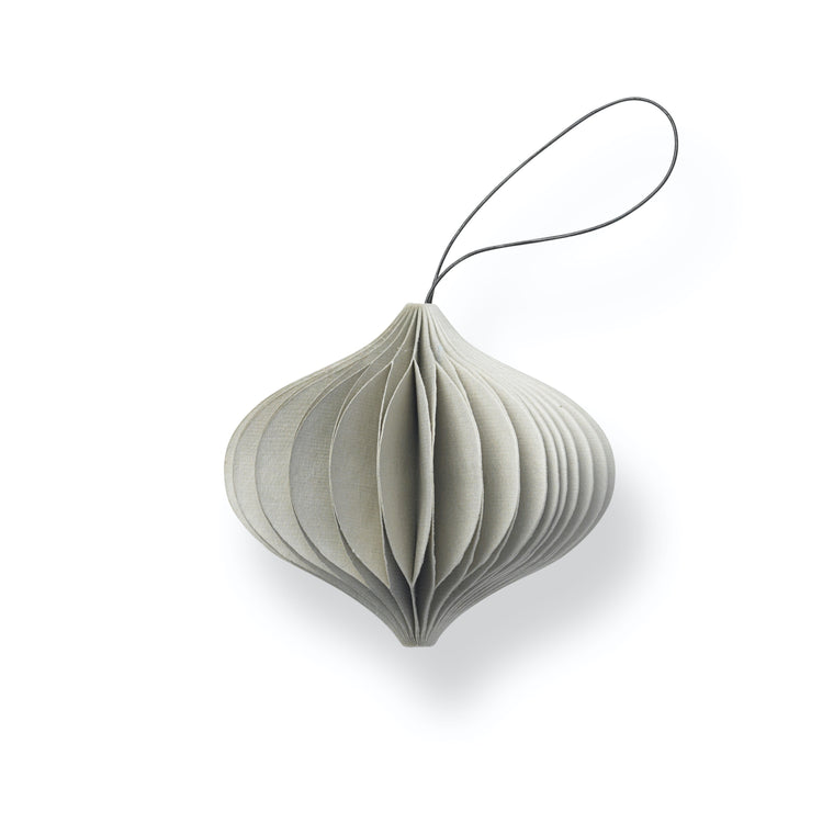 SUSTAIN folded ornament, onion nude grey. (box of 12)