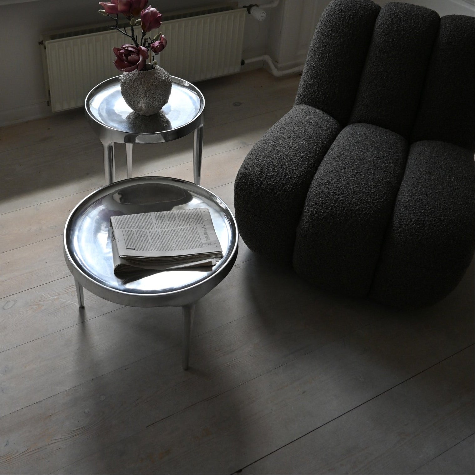 Phantom Table, Tall - Chrome