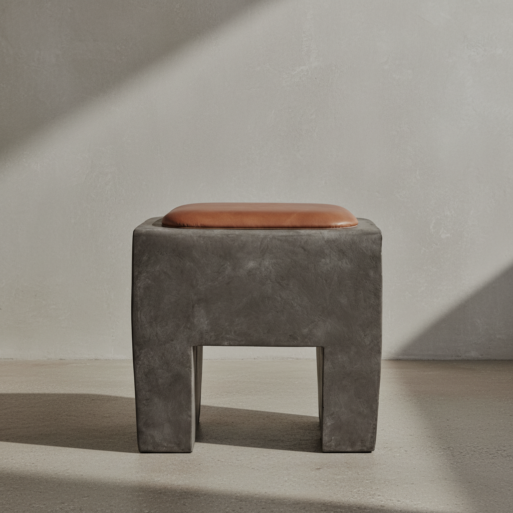 Sculpt Stool - Concrete