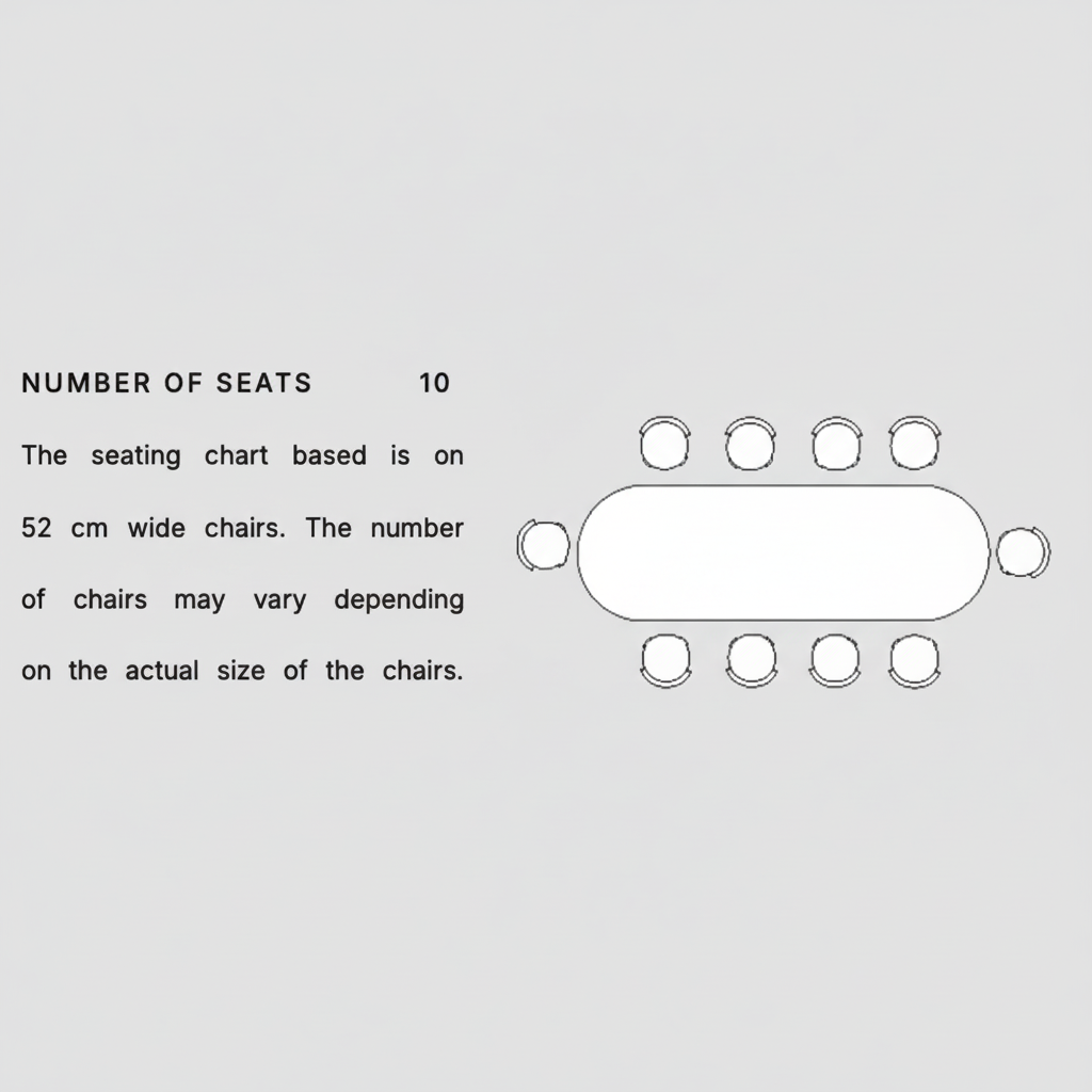 Seating diagram matching original layout