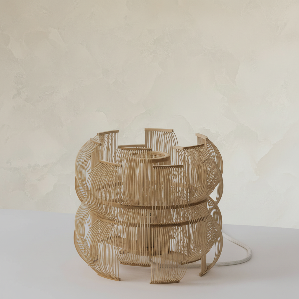 SEN Table Light on limewash backdrop