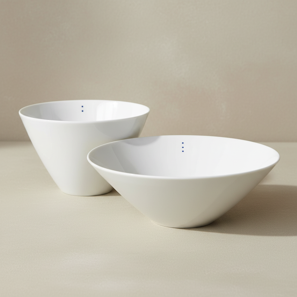 Shiro Bowls with correct dimensions - 2 dot and 3 dot