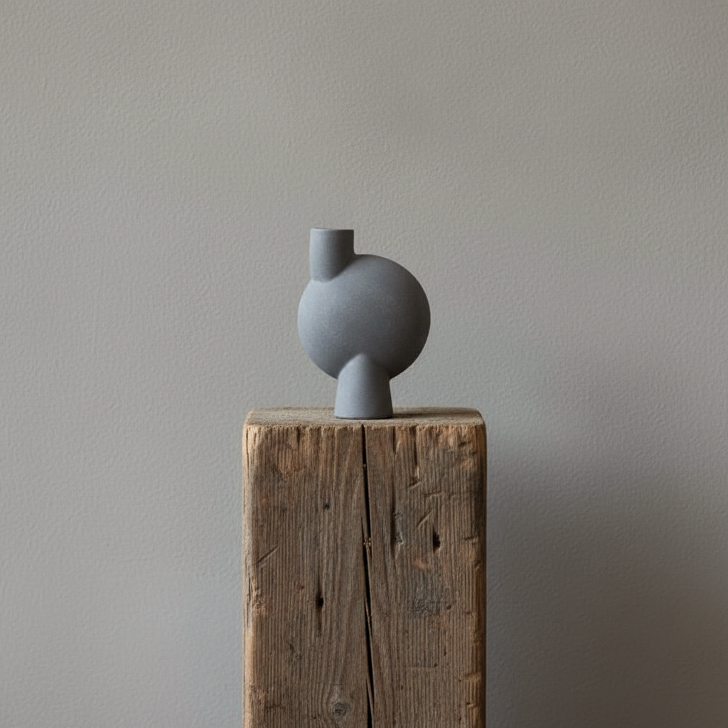 Sphere Vase Bubl, Medio - Light Grey