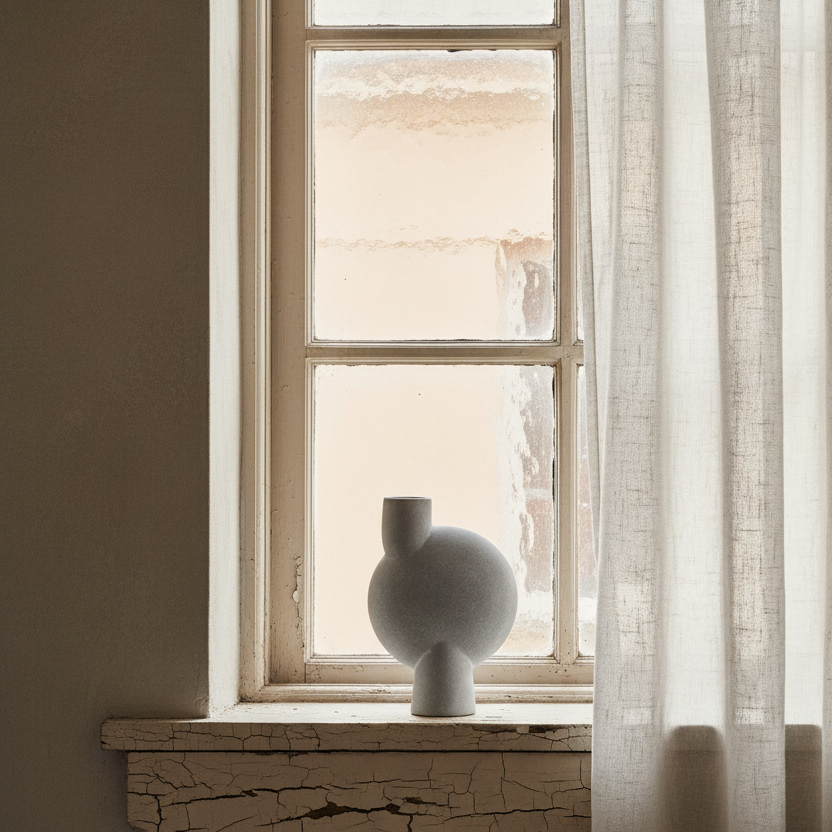 Sphere Vase Medio – Window Ledge Scene