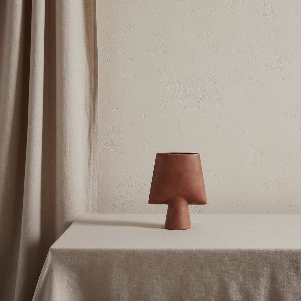 Sphere Vase Square, Mini - Terracotta