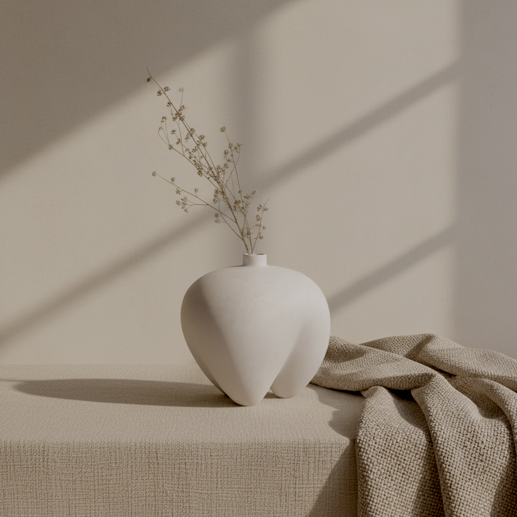 Sumo Vase, Mini - Bone White