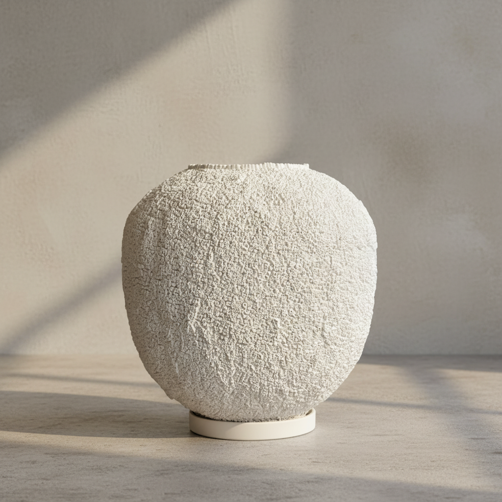 Sunao Vase Hexa Beehive on Nordic backdrop