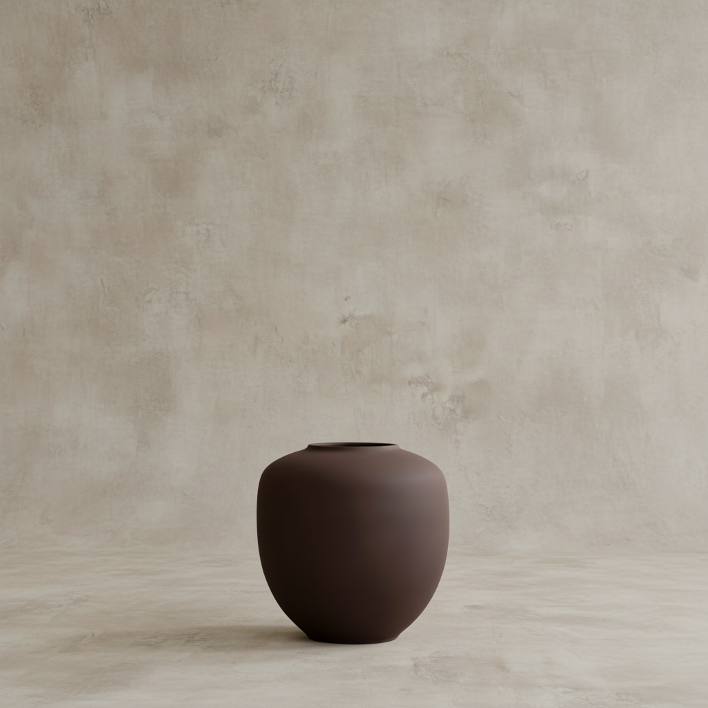Sunao Vase Medio - Limewash Background