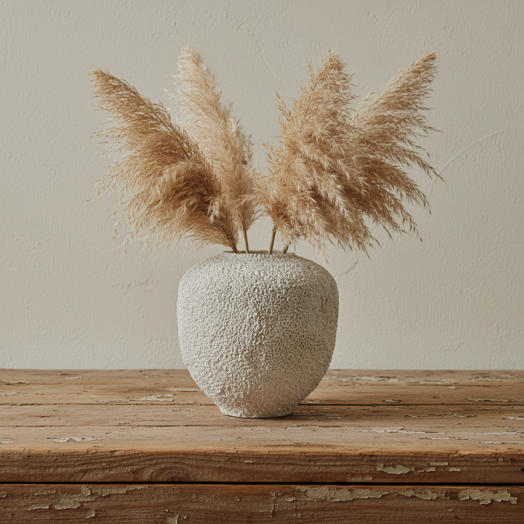 Sunao Vase, Medio - Beehive, Birch Finish