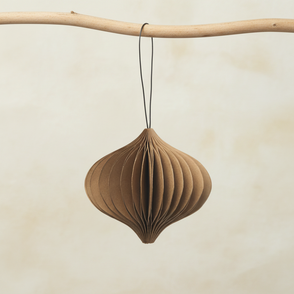 SUSTAIN folding ornament, onion caramel (box of 6)