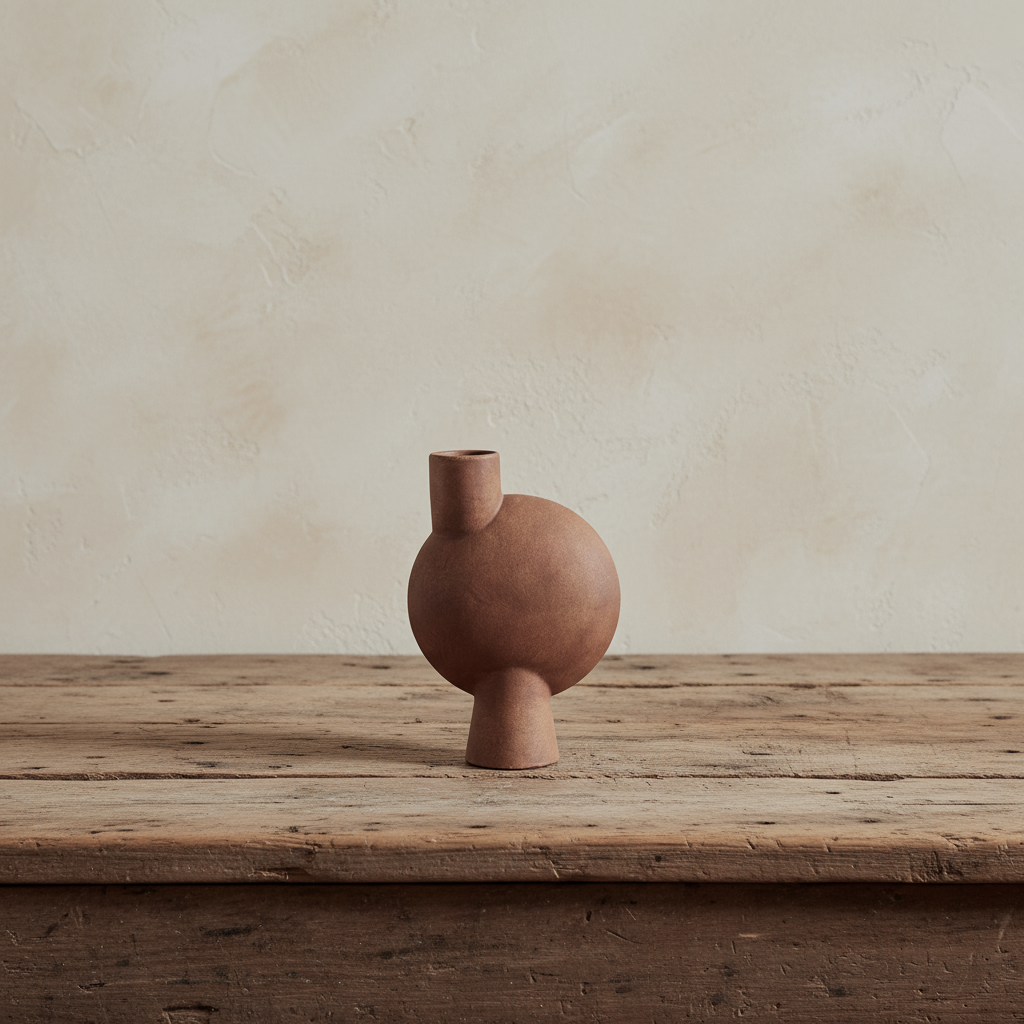Sphere Vase Bubl, Medio -Terracotta