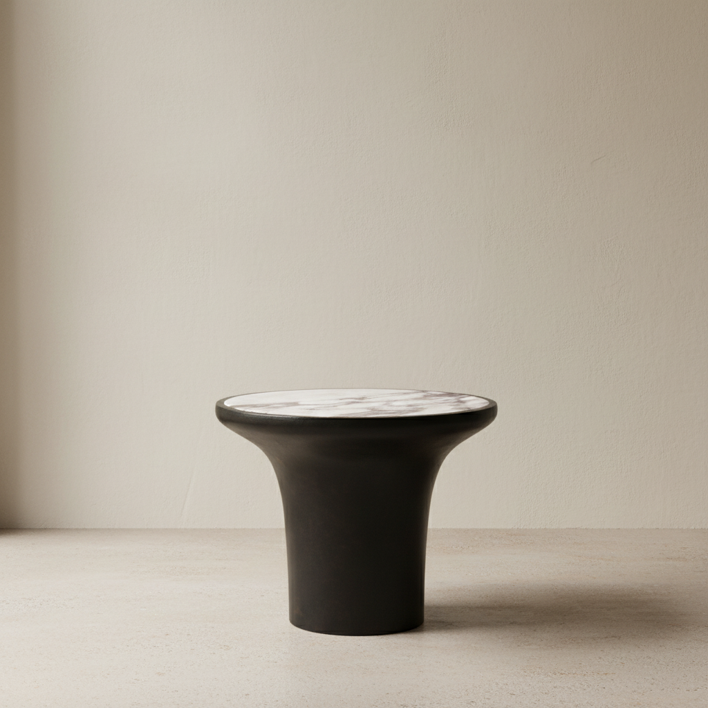 Trumpet Table Low - Limewash