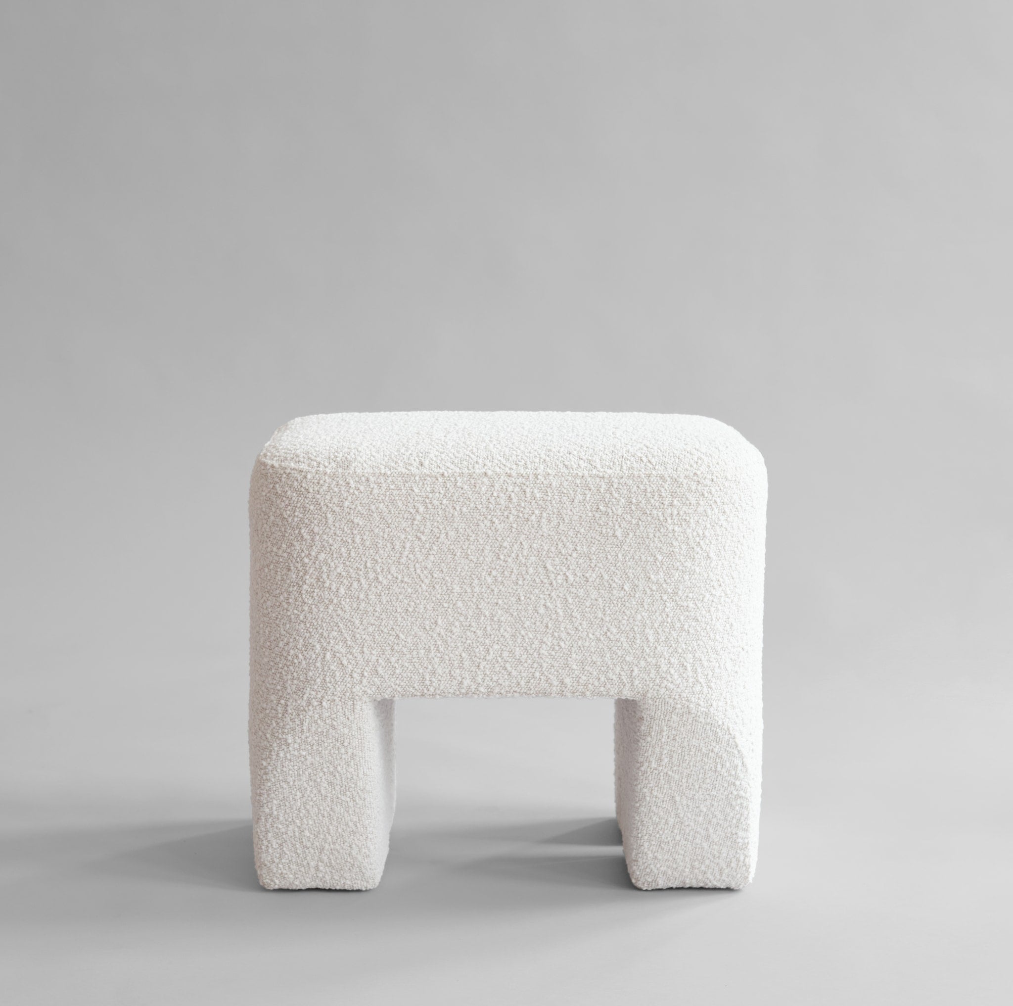 Sculpt Stool - Off White Bouclé