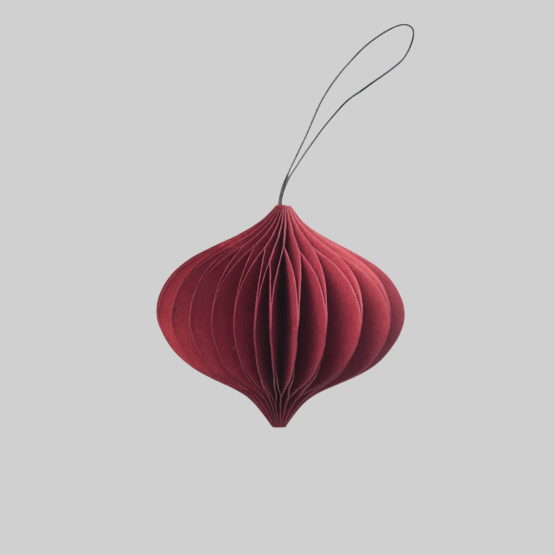 SUSTAIN folded ornament, onion red (box of 6)