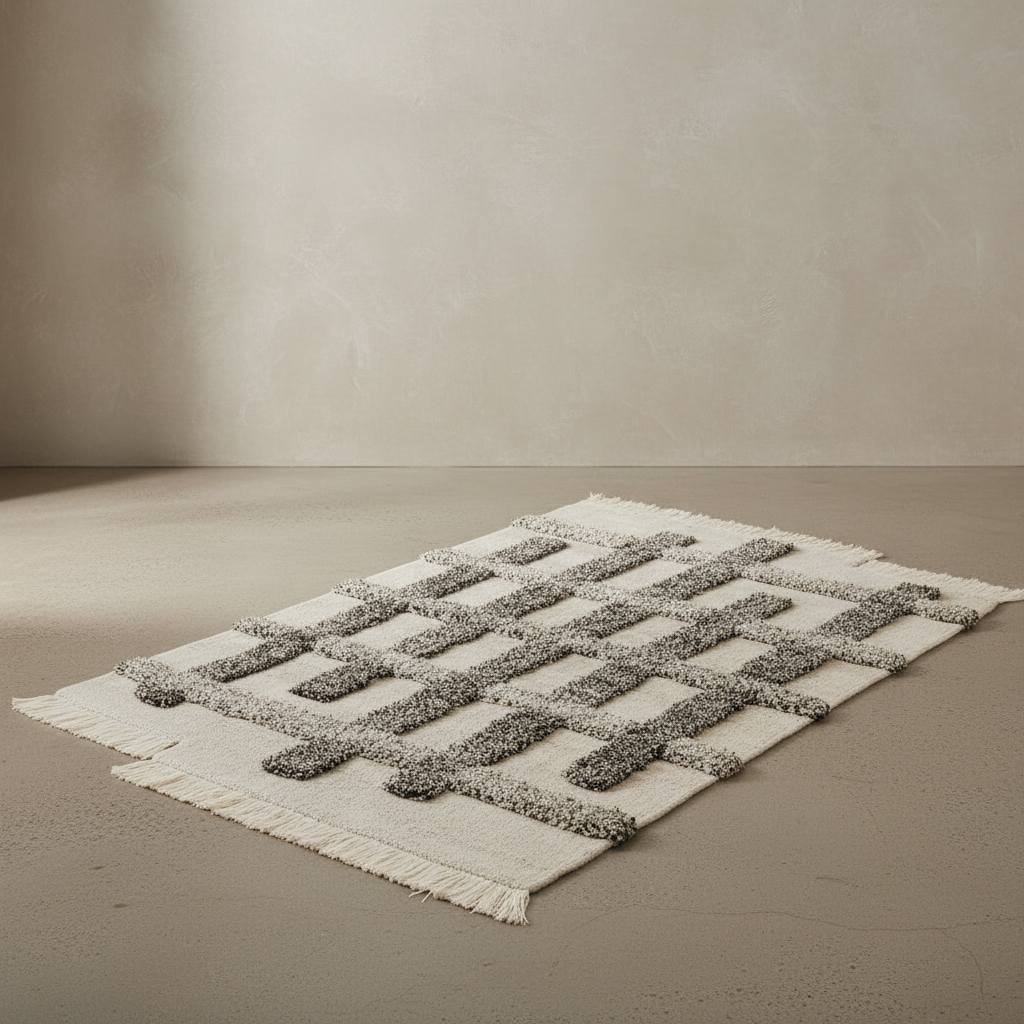 Valli White & Black Rug — Limewash Editorial