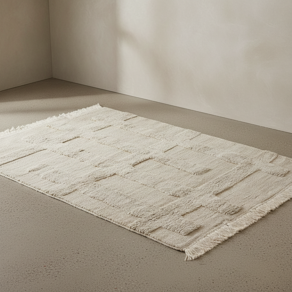 Valli White Rug — Limewash Editorial