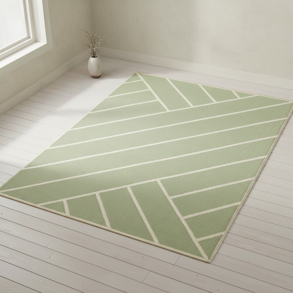 Vibeke Klint Rug VK-2, Light Olive - 3 Standard Sizes